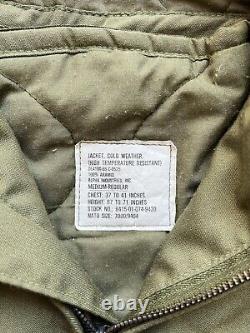 VTG Military Tanker Jacket Cold Weather High Temp Resistant M Alpha Industries