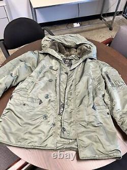 VintageAlpha Industries Mens M Extreme Cold Weather Parka Type N-3B Jacket Coat