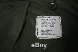 Vintage 1973 Alpha Industries Vietnam War Era M65 Military Jacket Mens Size Med