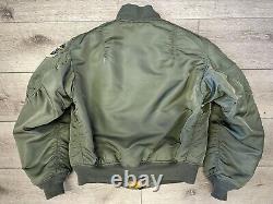 Vintage 70's Alpha Industries MA-1 Flight Jacket US Air Force 318th FIS