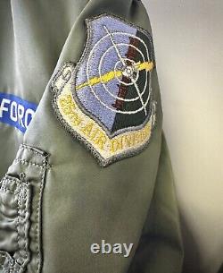 Vintage 70's Alpha Industries MA-1 Flight Jacket US Air Force 318th FIS