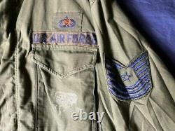Vintage 70's Alpha Industries U. S Air Force Vietnam era M-65 field jacket size M