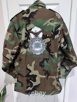 Vintage 90's Alpha industries US Air Force Camoflauge jacket Men's Size M RARE