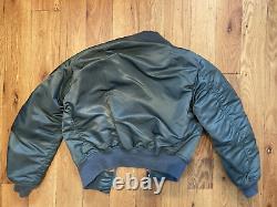 Vintage Alpha Industries L-2B Light Zone Flight Bomber Jacket Medium 60s 70s TN