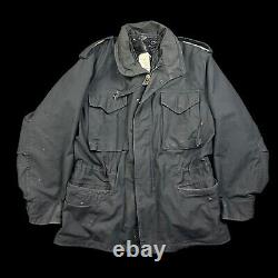 Vintage Alpha Industries M-1951 Field Black Jacket Made In USA