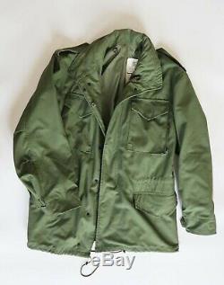 Vintage Green Alpha Industries USA Field M65 Jacket Medium 37 41 Chest