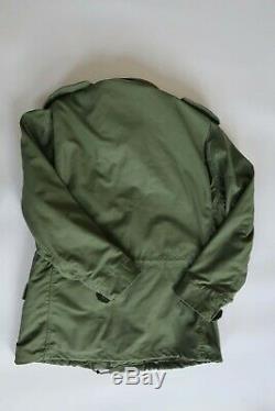 Vintage Green Alpha Industries USA Field M65 Jacket Medium 37 41 Chest