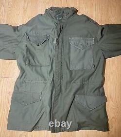 Vintage Size M Military OG-107 M-65 Coat Cold Weather Field Jacket Alpha Ind