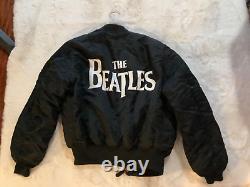 Vintage The Beatles Black Bomber Jacket from a Concert Never worn
