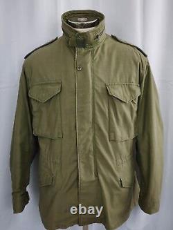 Vintage US Army Type M-65 Coat Cold Weather Field Camouflage Jacket W Liner M R