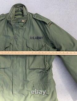 Vintage U. S. Army Alpha Industries Cold Weather Field Coat & Liner Medium Short
