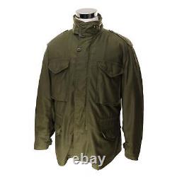 Vintage Us Army M1965 M65 Alpha Ind Field Jacket 1980 Size Medium Regular