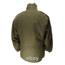 Vintage Us Army M1965 M65 Alpha Ind Field Jacket 1980 Size Medium Regular