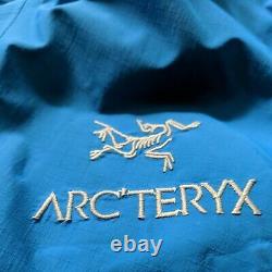 2009 Arcteryx Alpha Sl Veste Gore Tex Paclite Imperméable Bleu Hommes Moyen