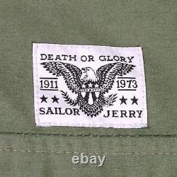 Alpha Industries M65 Veste De Campagne Sailor Jerry Coat Rare Tatouage Vert Hommes M