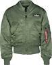 Alpha Industries Ma2 Cwu Flight Bomber Jacket Army Military Rembourré Sage Green