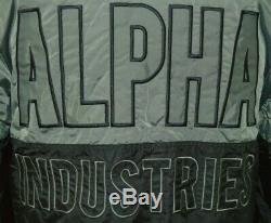 Alpha Industries Ma-1 Bloc 60e Anniversaire Veste Vintagegreen Taille M Rrp £ 165