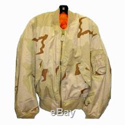 Alpha Industries Ma-1 Veste 3 Couleur Camouflage Désert USA Made Grande Taille