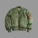 Alpha Industries Ma-1 Vf Rev Ii Veste Homme Taille Moyenne Brand New Rrp £ 179.99