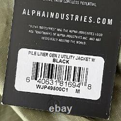 Alpha Industries Pile Liner Gen 2 Utility Jacket M Olive/noir Sherpa T.-n.-o. 250 $