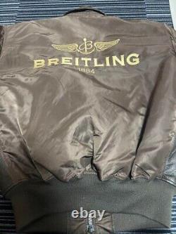 Alpha Industries X Breitling Veste De Vol Nouveauté Taille M Non Utilisé F/s