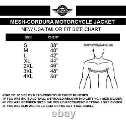 Alpha Mens Mesh Motorcycle Jacket Moto Biker Ce Armor Riding Racing