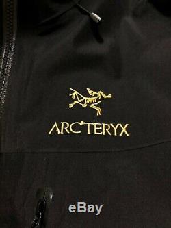 Arc'teryx Alpha Sv Gore-tex Pro Veste Homme Moyen 24k Noir Fabriqué Au Canada