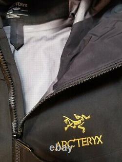 Arc’teryx Alpha Sv Jacket Homme Medium 24k Noir 18082 Nouveau Avec Tags