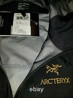Arc’teryx Alpha Sv Jacket Homme Moyen 24k Noir 18082 Nouveau Avec Tags