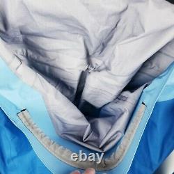 Arc’teryx Femme Alpha Fl Goretex Hooded Jacket Medium M Blue Colorblock
