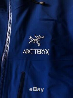 Arcteryx Alpha Sv Veste Gore-tex Pour Hommes Bleu Moyen Stellaire Nwt Fabriqué Au Canada