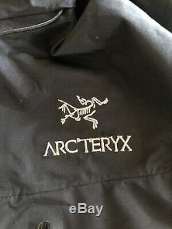 Arcteryx Alpha Sv Veste Mens Moyen Goretex Shell Noir