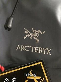 Arcteryx Alpha Sv Veste Mens Moyen Goretex Shell Noir