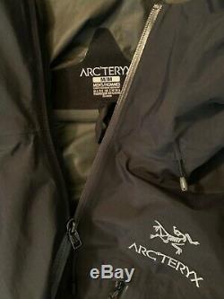 Arcteryx Mens Alpha Sl Hard Shell Rain Jacket Noir Medium