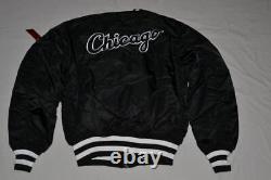 Authentic Alpha Industries New Era Mlb Chicago White Sox Ma-1 Bomber Ajcket Nouveau