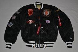 Authentique Alpha Industries New Era San Francisco Giants Ma-1 Bomber Ajcket New   <br/>  
  <br/>
 Translation: Authentique Alpha Industries New Era San Francisco Giants Ma-1 Bomber Veste Nouvelle
