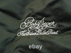 Bob Seger & The Silver Bullet Band Alpha Black Jacket Sz Adulte Moyen Vintage