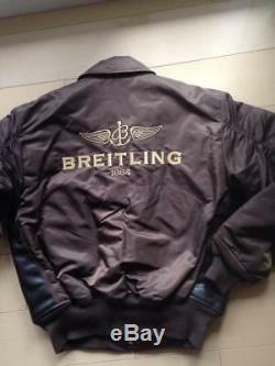 Breitling X Alpha Industries Bomber Jacket Taille M Nouveau Nouveauté Rare Du Japon
