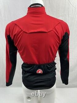 Castelli Alpha Gore Windstopper Fleece-lined Red Cycling Jacket MD