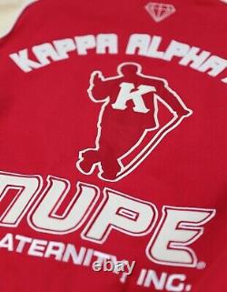Grande veste en toile de course pour hommes de Big Boy Kappa Alpha Psi Divine 9 S11, couleur cramoisi.