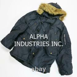 Industries Alpha Manteau Militaire Noir Moyen