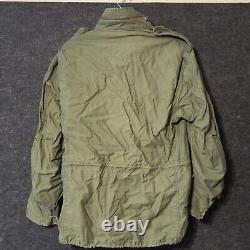 Manteau de champ vintage Alpha Industries pour temps froid pour hommes, taille moyenne, vert M65 OG 107