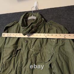 Manteau de champ vintage Alpha Industries pour temps froid pour hommes, taille moyenne, vert M65 OG 107