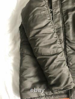Mens Parka Jacket Alpha Industries N3b Vf59 Cold Weather Parka Rep Grey M Taille