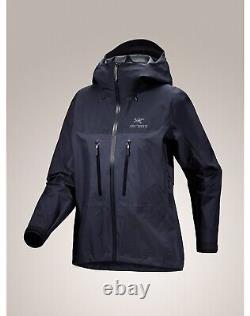 NOUVEAU AVEC ÉTIQUETTES Veste Arc'teryx Alpha GORE-TEX pour femmes Taille moyenne Noir Saphir