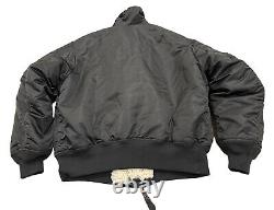 NOUVELLE Veste de motard bombardier pour hommes Neil Barrett x Alpha Industries noire Taille Moyenne M