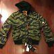 New Alpha Industries Ma-1 Natus Jacket Tiger Camo Hooded Mjm47506c1 Hommes Taille Xs