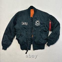 Notoriété moderne Goku Dragon Ball Z Alpha Industries MA-1 Flight Bomber Jacket M