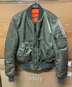 Nous Sommes Authentiques Alpha Industries Veste Flyers Man Ma-1 Made In USA Ex Cond! Moyenne
