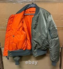 Nous Sommes Authentiques Alpha Industries Veste Flyers Man Ma-1 Made In USA Ex Cond! Moyenne